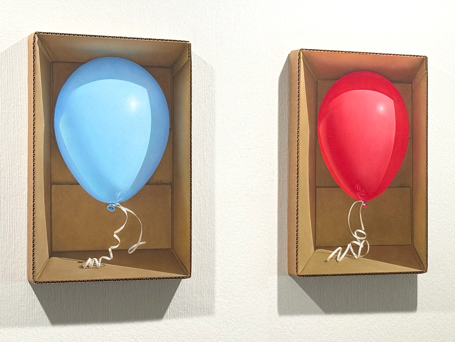 Blue and Red Balloon by Gary Penca